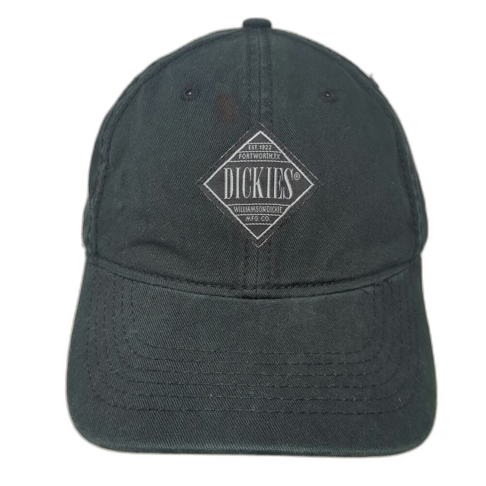 Dickies Baseball Cap Black One Size Strapback Williamson-Dickie Arched Logo Hat